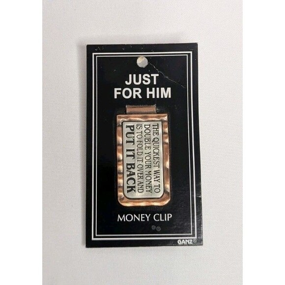 Just For Him Money Clip - Best Way To Save Money - Humorous, Gag Gift, Mens - Picture 1 of 3